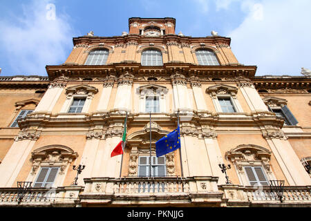 Modena, Italien - Region Emilia-Romagna. Palazzo Ducale - derzeit Military Academy. Stockfoto