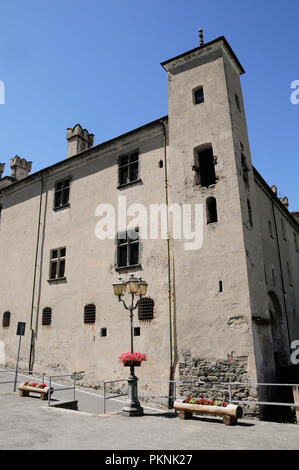 Italien Valle d'Aosta, Issogne, Il Melograno. Stockfoto