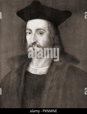 François Rabelais, c. 1483/1494 - 1553. Der französischen Renaissance Schriftsteller, Arzt, Renaissance Humanisten, Mönch und griechischen Gelehrten. Stockfoto