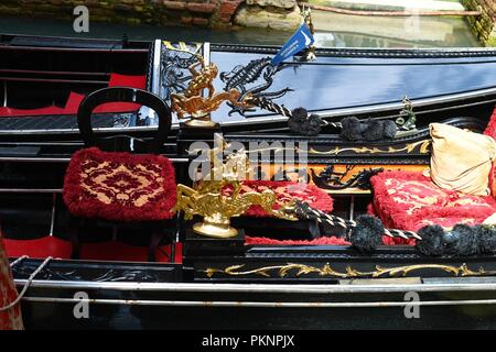 Gondeln in Venedig Italien Stockfoto