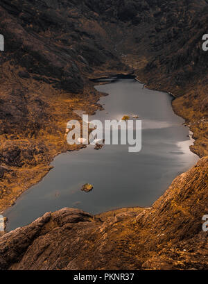 Loch Coruisk Blick von Sgurr na Stri Stockfoto