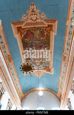 Fresko gemalt in der berühmten Kirche unseres Herrn von Bonfm in der Stadt Salvador, Bahia Stockfoto