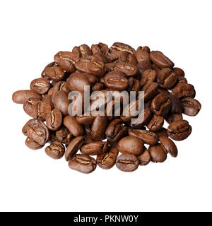 Guatemala Maragogype gourmet Kaffee auf weißem Hintergrund. Hochauflösendes Foto. Stockfoto