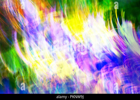 Foto Kunst, farbenfrohen helle Streifen abstrakt Hintergrund, Wirkung von Bewegung Stockfoto