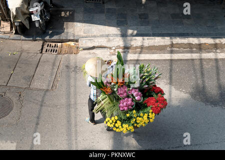 Straßenhändler in Hanoi Old Quarter (Hanoi) Stockfoto