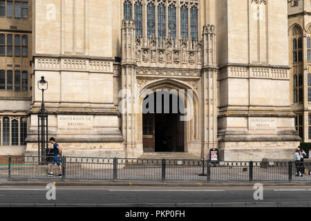 Universität von Bristol - Wills Memorial Building, Queens Road, Bristol, Großbritannien Stockfoto