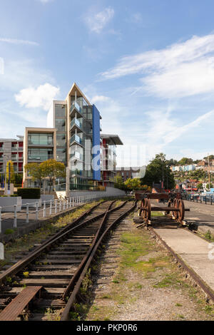 The Point Apartments, Wapping Wharf, City of Bristol, England, Großbritannien Stockfoto