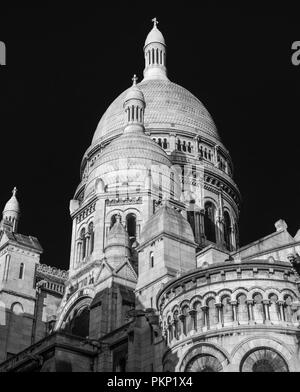 Der Basilika Sacre Coeur auf dem Montmartre in Paris, Frankreich Stockfoto