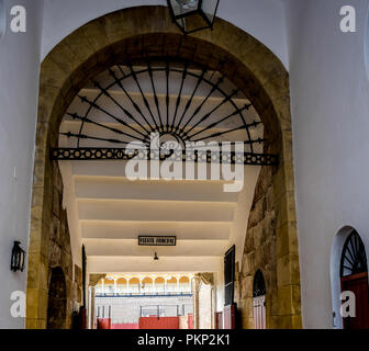Sevilla, Spanien - 18. Juni 2017: Die wichtigsten Auftraggeber Eingang in der Stierkampfarena in Sevilla, Spanien, Juni 2017 Stockfoto