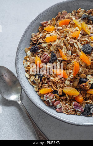 Obstschale Müsli Stockfoto