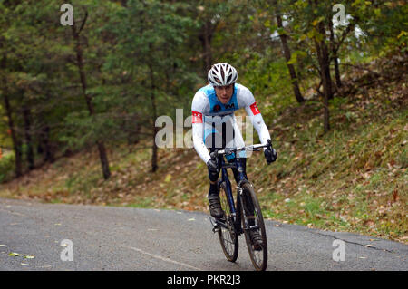 Winchester Apfelernte Cross Cyclo-cross Rennen in Jim Barnett Park in Winchester, Virginia am 18. Oktober 2009. Dies ist der Cat. 1,2,3 mens Rennen. Stockfoto