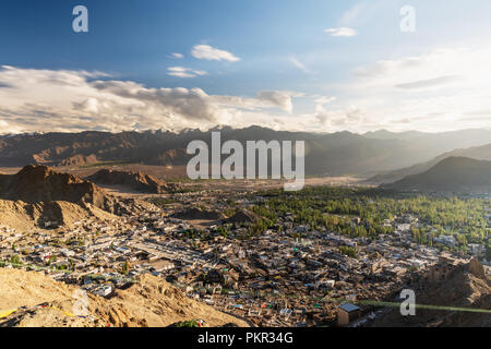 Landschaft von Leh Stadt Ladakn region, Indien Stockfoto