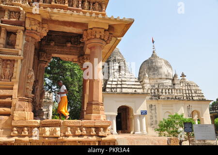 Khajuraho Tempel, Indien Stockfoto