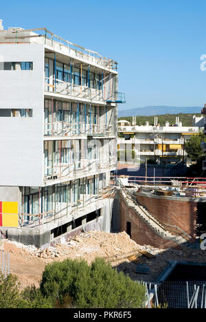 Neue Gebäude arbeiten Spanien Stockfoto