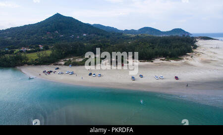 Strandparadies. Wundervoller Strand. Stockfoto