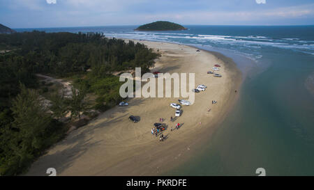 Strandparadies. Wundervoller Strand. Stockfoto