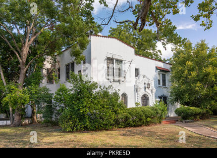 Thomas und Kathryn O'Connor Haus, 1927, Spanish Colonial Revival Stil, historischen Viertel in der Nähe des Zentrums von Victoria, Texas, USA Stockfoto