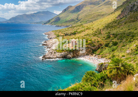 Riserva dello Zingaro, berühmten Naturpark in Sizilien, Süditalien. Stockfoto