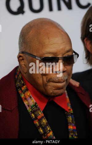 Los Angeles, USA. 31 Dez, 2008. Quincy Jones Netflix "Quincy" Los Angeles Premiere am Linwood Dunn Theater am 14. September teilnehmen, 2018 in Los Angeles, Kalifornien: Das Foto Access/Alamy leben Nachrichten Stockfoto