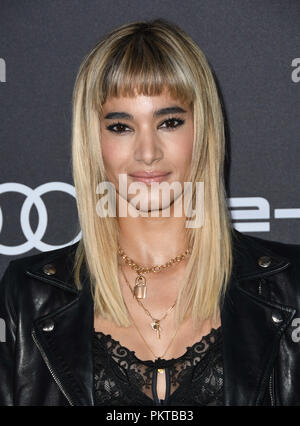 September 14, 2018 - West Hollywood, CA, USA - 14. September 2018 - West Hollywood, Kalifornien - Sofia Boutella. Audi feiert den 70 Emmys im La Peer Hotel statt. Photo Credit: Birdie Thompson/AdMedia (Credit Bild: © Birdie Thompson/AdMedia über ZUMA Draht) Stockfoto