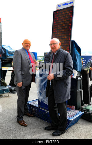 Doncaster, Großbritannien. 15 Sep 2018, Doncaster Racecourse, Doncaster, England; 2018 St Leger Festival William Hill St Leger Tag, Racing Vorschau, Buchmacher in Doncaster Racecourse auf Leger Tag; Quelle: News Images/Alamy leben Nachrichten Stockfoto