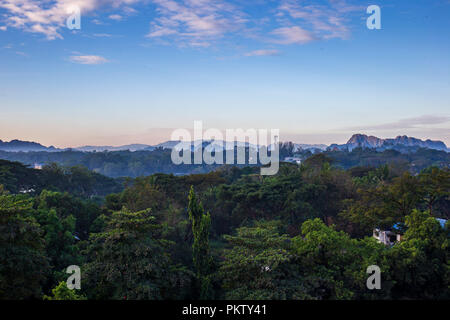 Morgen Stunde bei hpa-an Stadt, Myanmar Stockfoto