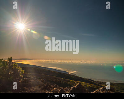 Schönen Sonnenuntergang auf der Insel Teneriffe Stockfoto