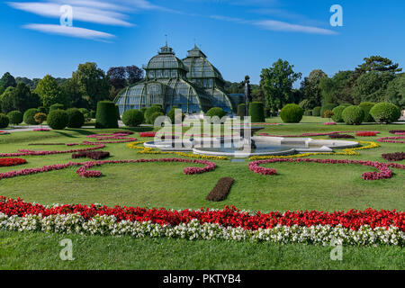 Palm House, Schlosspark Schönbrunn, Wien, Österreich Stockfoto