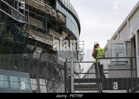 Einen allgemeinen Überblick über die laufenden Bau neuer Tottenham Hotspur Fußballstadion des im Norden von London. Mit: Anzeigen Wo: London, Großbritannien Wann: 15 Aug 2018 Quelle: Dinendra Haria/WANN Stockfoto