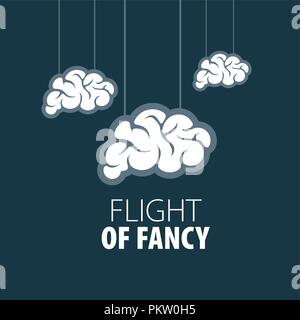 Vektor-Gehirn-logo Stock Vektor