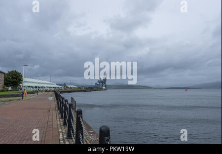 Die Customhouse in Greenock Meer West zu den Docks und Ocean Terminal suchen. Stockfoto