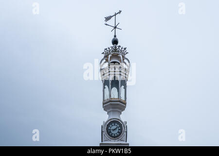 Greenock, Schottland, Großbritannien - 13 September 2018: Das Custom House Building Greenock befindet sich an einem alten schmiedeeisernen Clock Tower, kühn vor Th sitzt Stockfoto