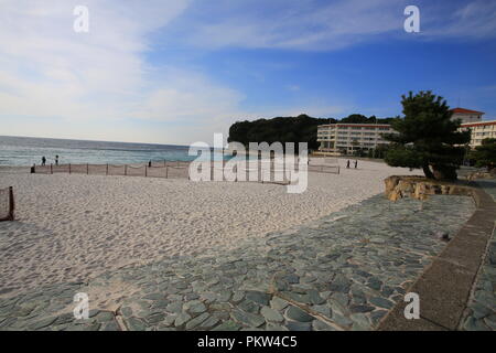 Sand Beach Szenen in shirahama Stockfoto