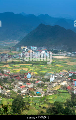 Fairy Busen ist in der Tam Sohn Stadt, Quan Ba Bezirk, Provinz Ha Giang, Vietnam. Stockfoto