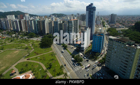Sao Vicente Strand, Brasilien, schöner Strand in Südamerika. Stockfoto