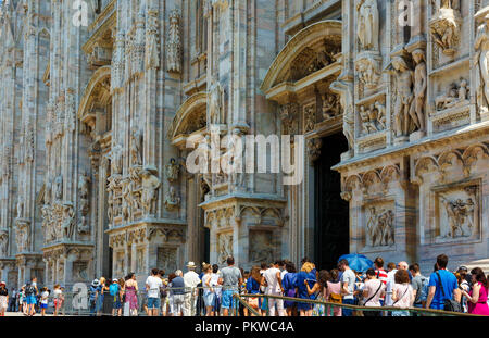 Mailänder Dom. Stockfoto