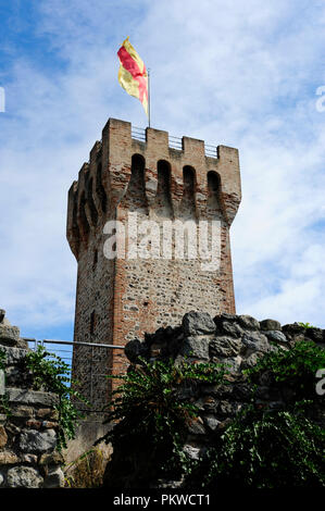 Einzelne Turm Schloss in Este Ruine, Provinz Padua, V Stockfoto