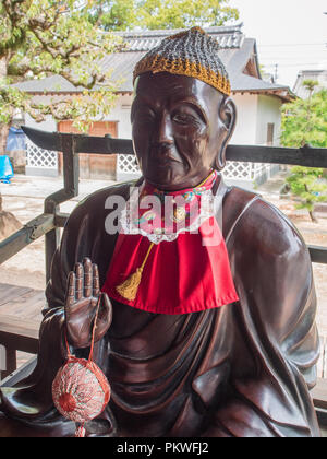 Binzuru Sonja, japanischen Gott der Heilkunst, bei Motoyamaji, Tempel 70 der 88 Tempel Shikoku Pilgerweg, Kagawa, Japan Stockfoto