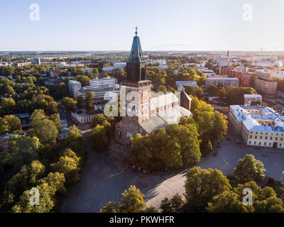 Luftaufnahme von Dom am Sommer, der Morgen Stockfoto