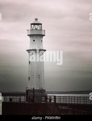 Newhaven Leuchtturm, Edinburgh, Schottland. Stockfoto