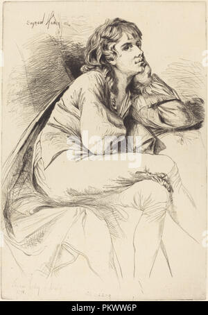 Thomas Haden von Derby. Stand: 1864. Medium: Radierung und Kaltnadelradierung auf Bütten. Museum: Nationalgalerie, Washington DC. Autor: Francis Seymour Haden nach Joseph Wright. Stockfoto