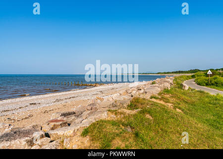 Walisischen Küste in Llanddulas, Conwy, Wales, Großbritannien Stockfoto