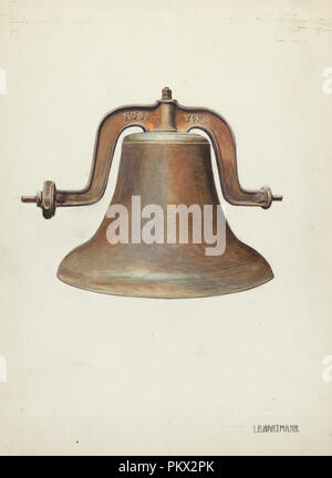 Glocke. Stand: 1935/1942. Maße: gesamt: 33,2 x 24,3 cm (13 1/16 x 9 9/16 in.). Medium: Aquarell und Graphit auf Papier. Museum: Nationalgalerie, Washington DC. Autor: L. B. Hartmann. Stockfoto