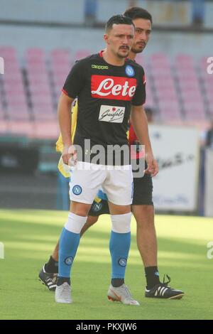 Kampanien, Italien. 15. September 2018. Italienische Serie A Fußballspiel Napoli - Fiorentina im Stadion San Paolo in Foto Mario Rui Credit: Antonio Balasco/Alamy leben Nachrichten Stockfoto