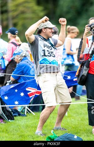 North Carolina, USA. 15. September 2018. Eventing Querfeldein Tag 5. World Equestrian Games. WEG 2018 Tryon. North Carolina. USA. 15.09.2018. Credit: Sport in Bildern/Alamy leben Nachrichten Stockfoto