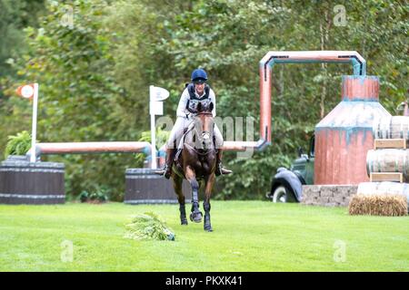 North Carolina, USA. 15. September 2018. Lauren Kieffer. Vermiculus. USA. Eventing Querfeldein Tag 5. World Equestrian Games. WEG 2018 Tryon. North Carolina. USA. 15.09.2018. Credit: Sport in Bildern/Alamy leben Nachrichten Stockfoto