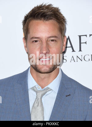 Beverly Hills, CA, USA. 15 Sep, 2018. 15. September 2018 - Beverly Hills, Kalifornien - Justin Hartley. BAFTA Los Angeles und BBC America TV Tea Party statt im Beverly Hilton Hotel. Photo Credit: Birdie Thompson/AdMedia Credit: Birdie Thompson/AdMedia/ZUMA Draht/Alamy leben Nachrichten Stockfoto