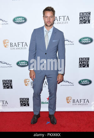 Beverly Hills, CA, USA. 15 Sep, 2018. 15. September 2018 - Beverly Hills, Kalifornien - Justin Hartley. BAFTA Los Angeles und BBC America TV Tea Party statt im Beverly Hilton Hotel. Photo Credit: Birdie Thompson/AdMedia Credit: Birdie Thompson/AdMedia/ZUMA Draht/Alamy leben Nachrichten Stockfoto