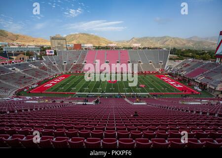 Salt Lake City, USA. 15. September 2018. Reis - Eccles Stadium vor dem NCAA College Football Spiel zwischen Washington und Utah am Samstag September 15, 2018 am Reis - Eccles Stadium in Salt Lake City, UT. Jakob Kupferman/CSM Credit: Cal Sport Media/Alamy leben Nachrichten Stockfoto