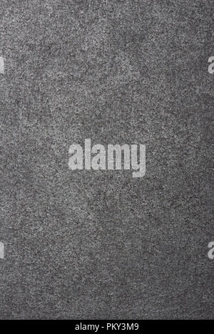 Hellgrau alcanatara Textur. Grau Velours Stoff Hintergrund Stockfoto